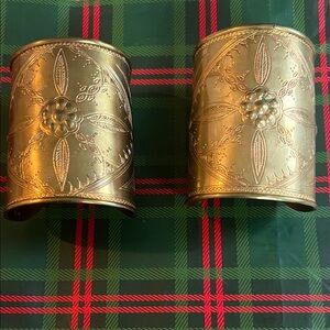 Elegant Gold Brass Cuffs